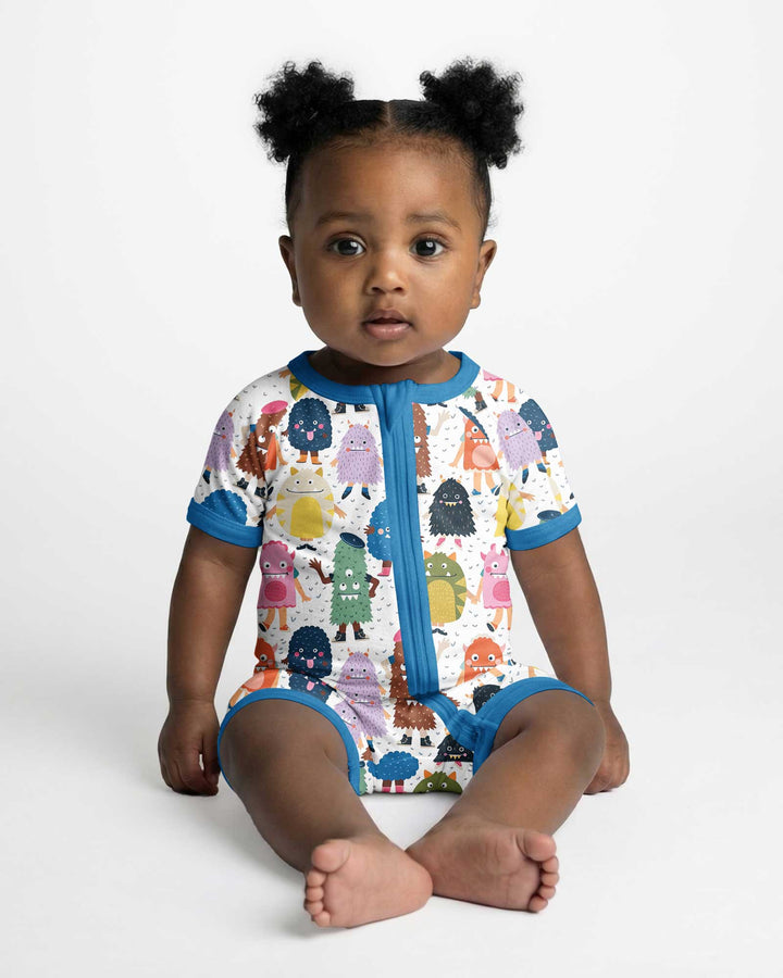 (Not So) Scary Monsters Bamboo Shorty Zippy