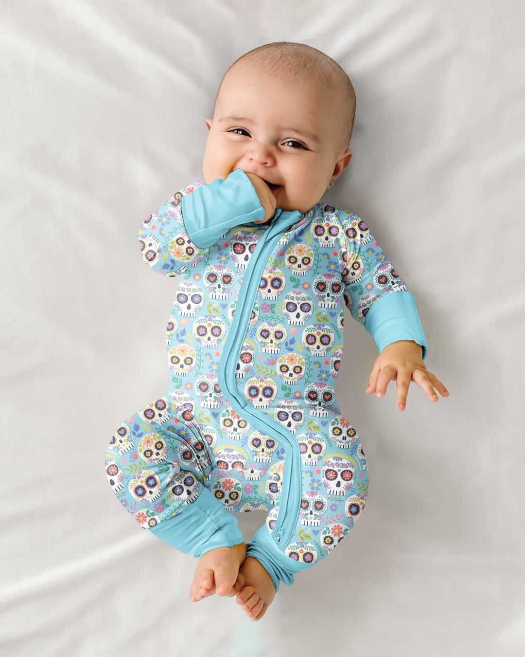 Floral Skull Bamboo Convertible Zippy