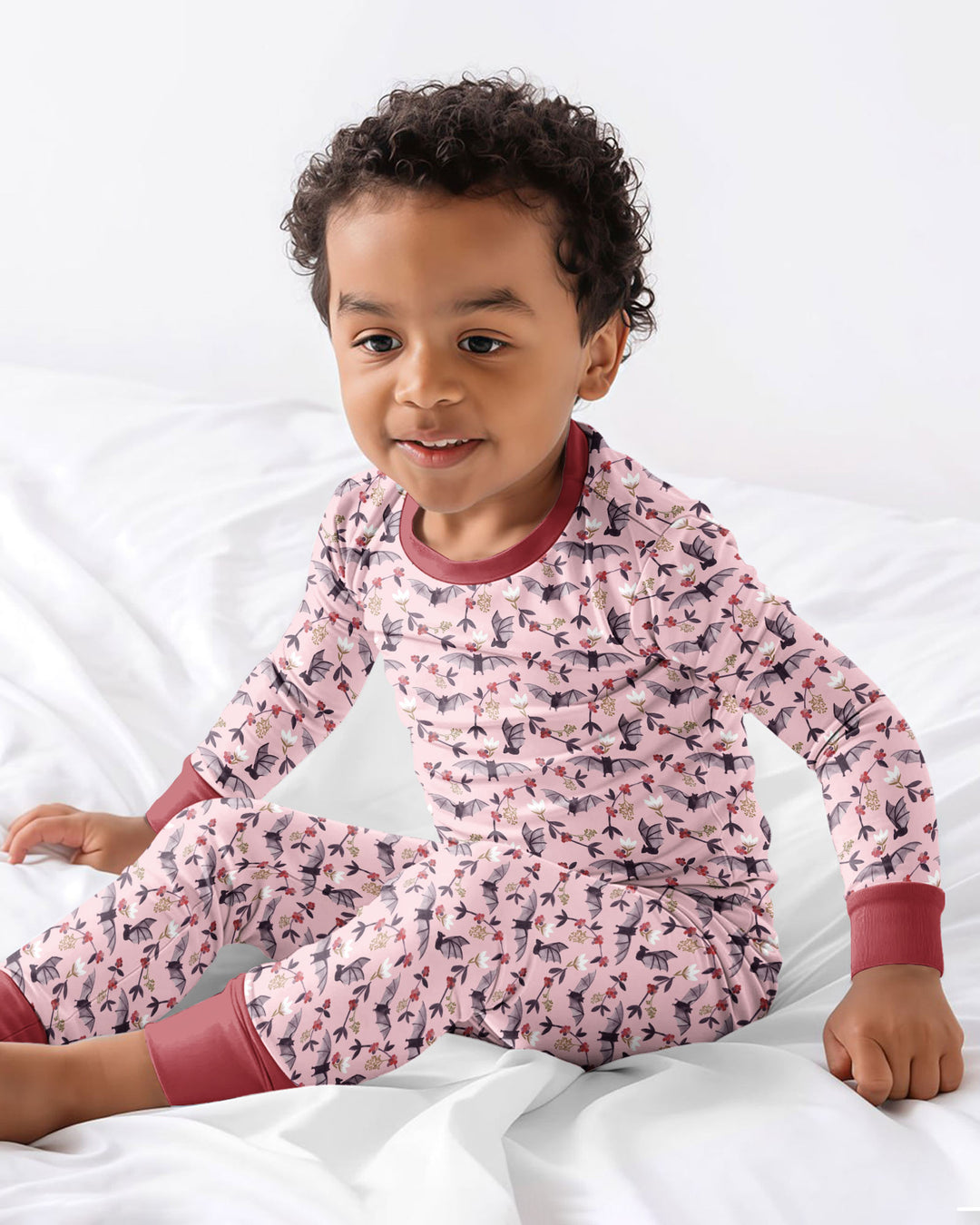 Fruit Bats Bamboo Two Piece Long Sleeve Pajama Set