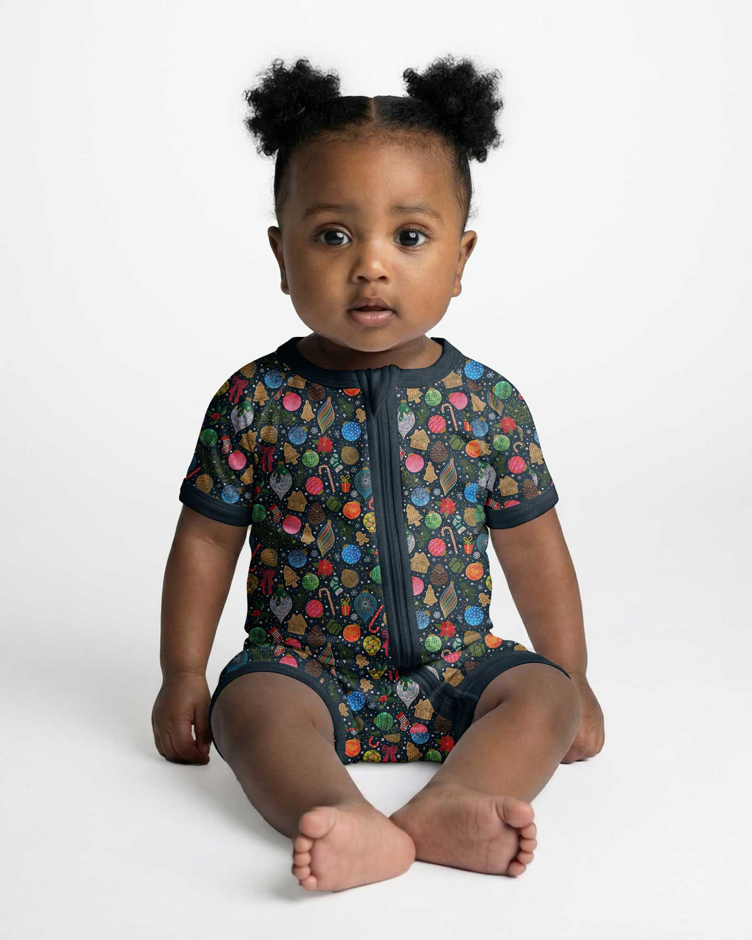 Holiday Ditsy Bamboo Shorty Zippy