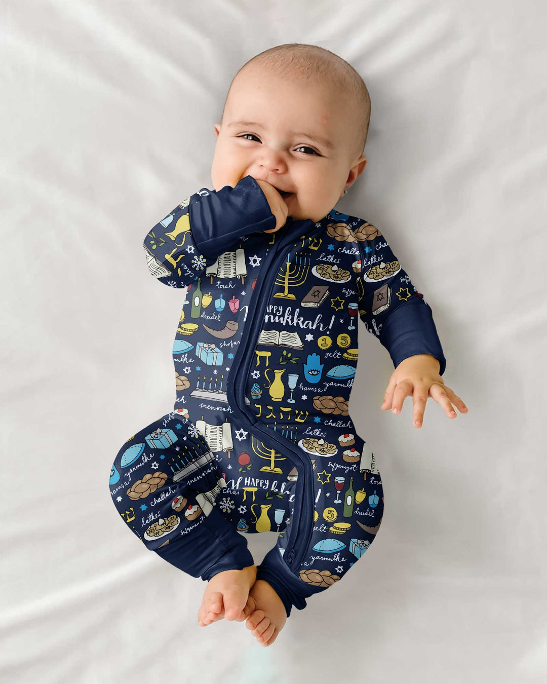 Happy Hanukkah 2026 Bamboo Convertible Zippy