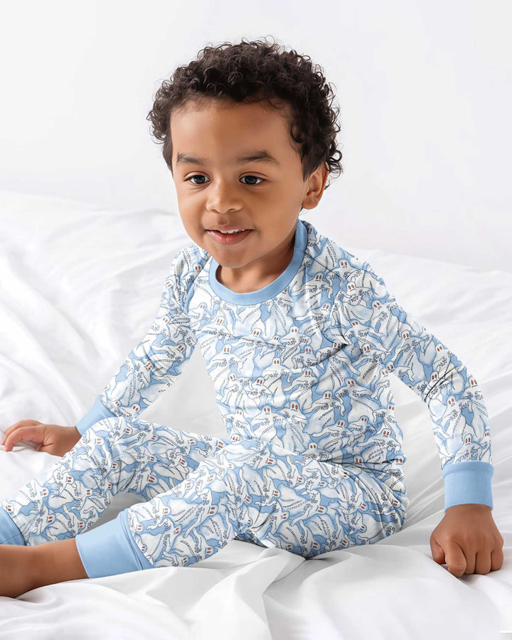 Ghostly Threads Bamboo Two Piece Long Sleeve Pajama Set