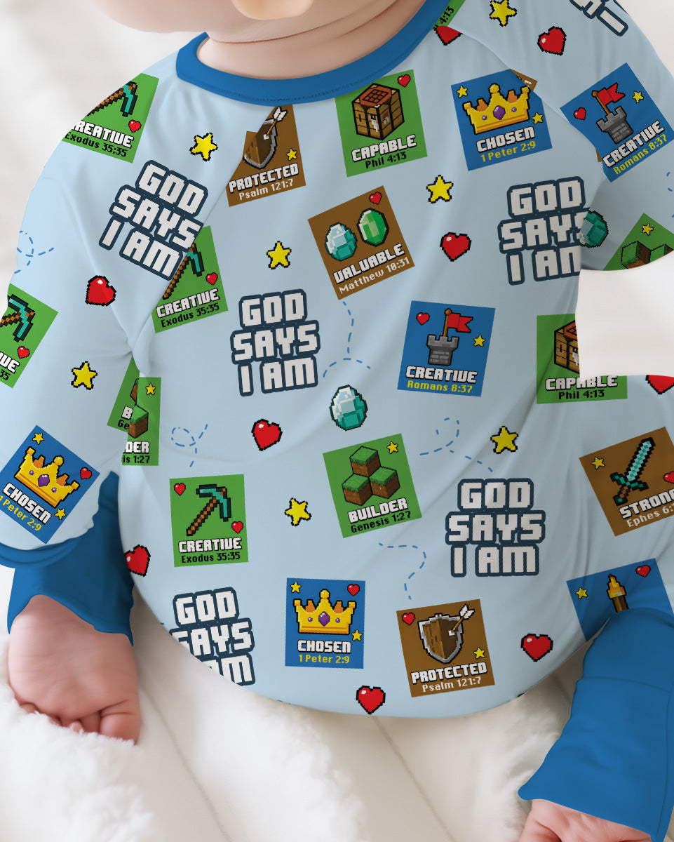 God Says I Am Gamer Bamboo Convertible Zippy