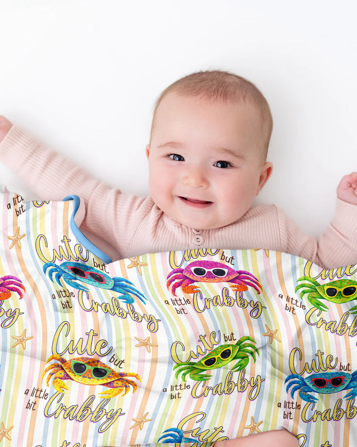 Cute But A Little Bit Crabby Bamboo Blanket