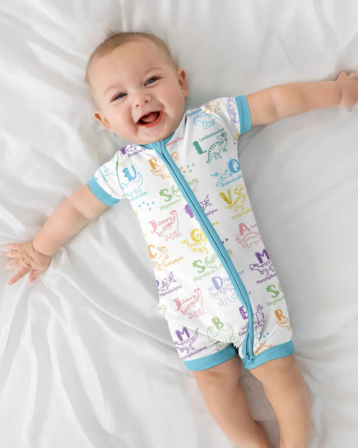 Dino Alphabet ABC Bamboo Shorty Zippy