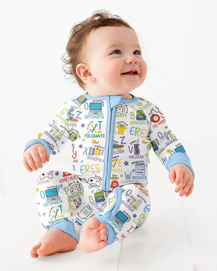 You Are Spanish Alphabet Version Bamboo Convertible Zippy