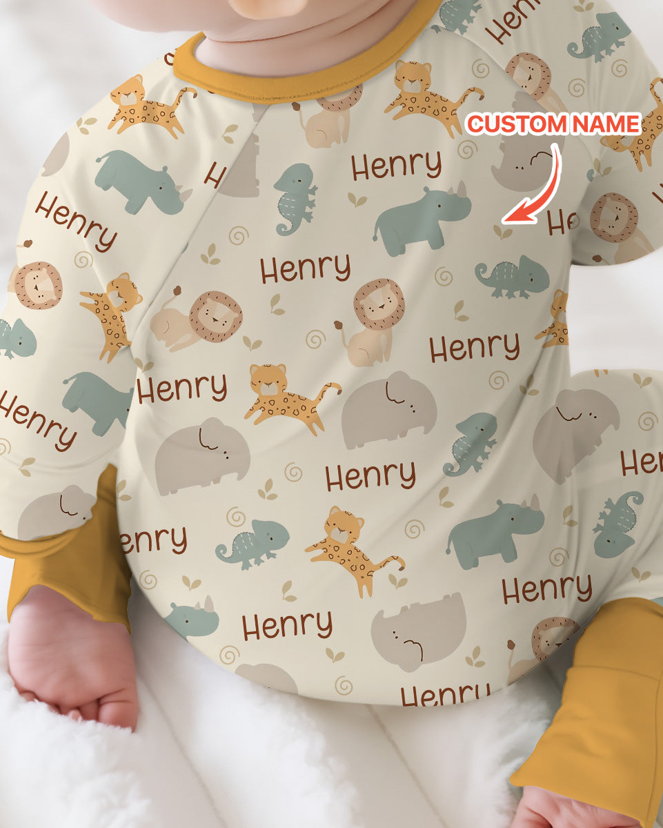You Bet Giraffe I'm Cute Custom Name Bamboo Convertible Zippy
