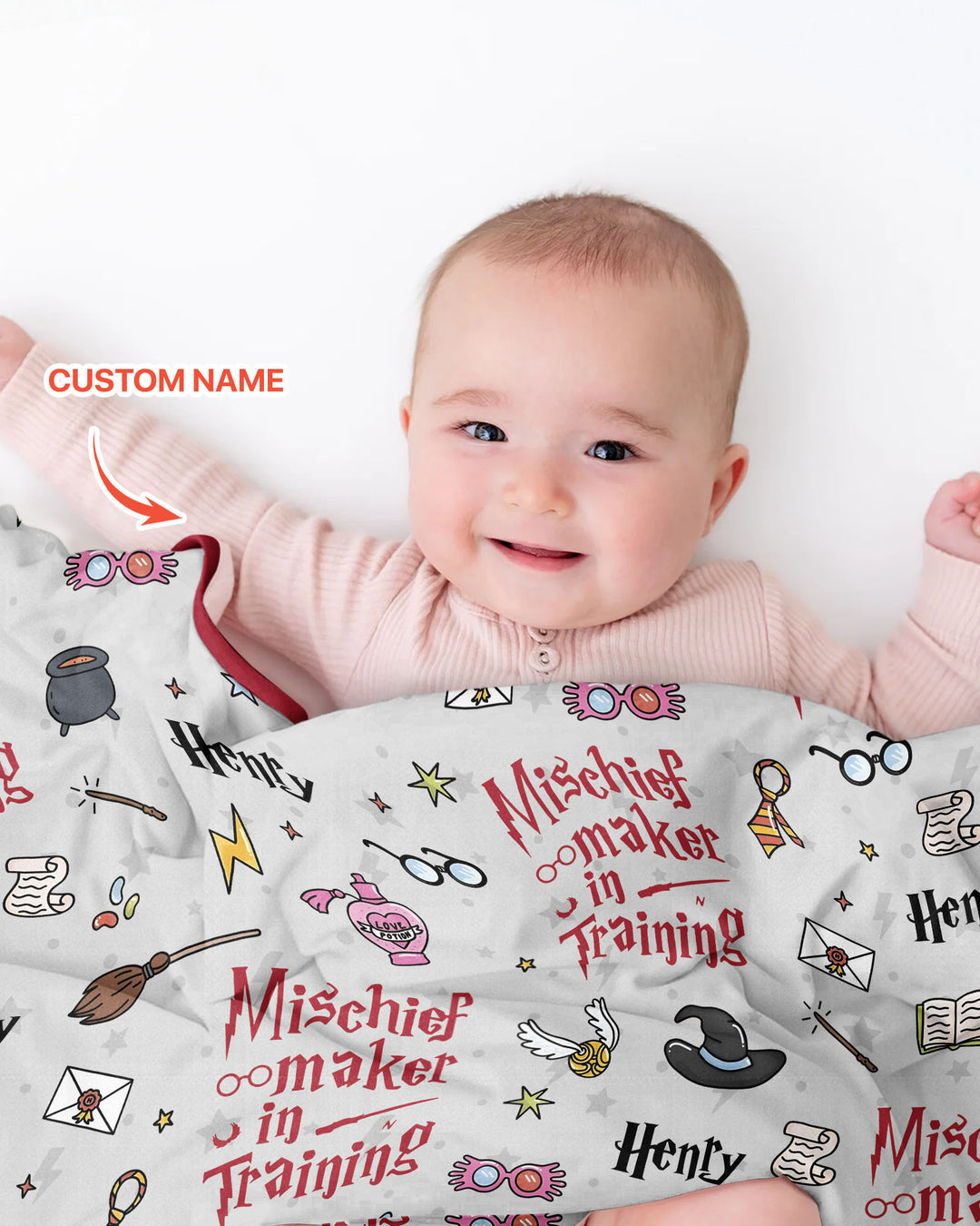 Custom Name Mischief Maker In Training Bamboo Blanket