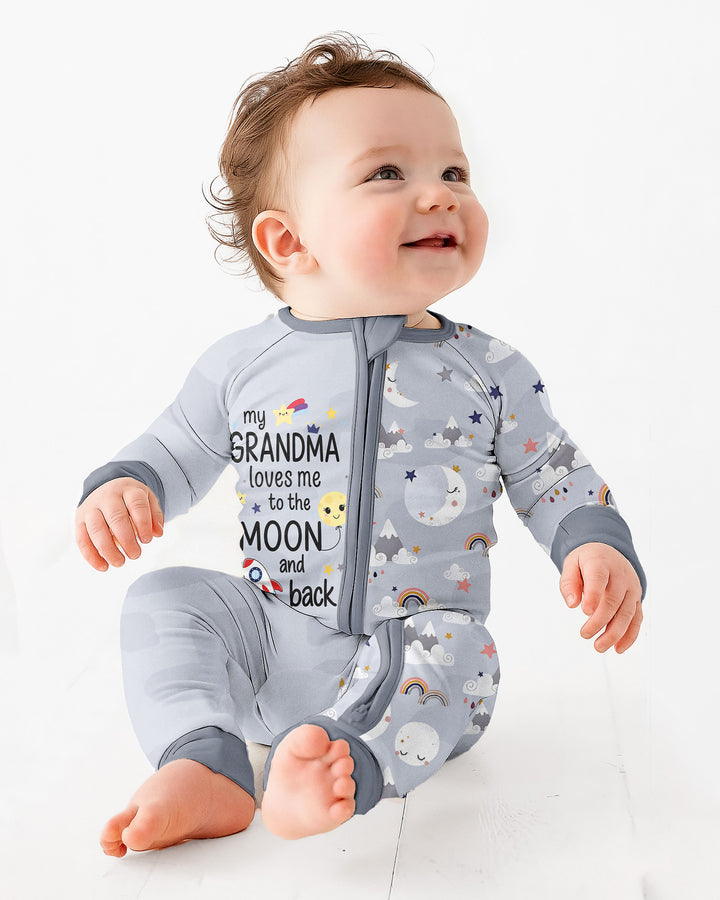 My Grandma Loves Me To The Moon And Back Bamboo Convertible Zippy