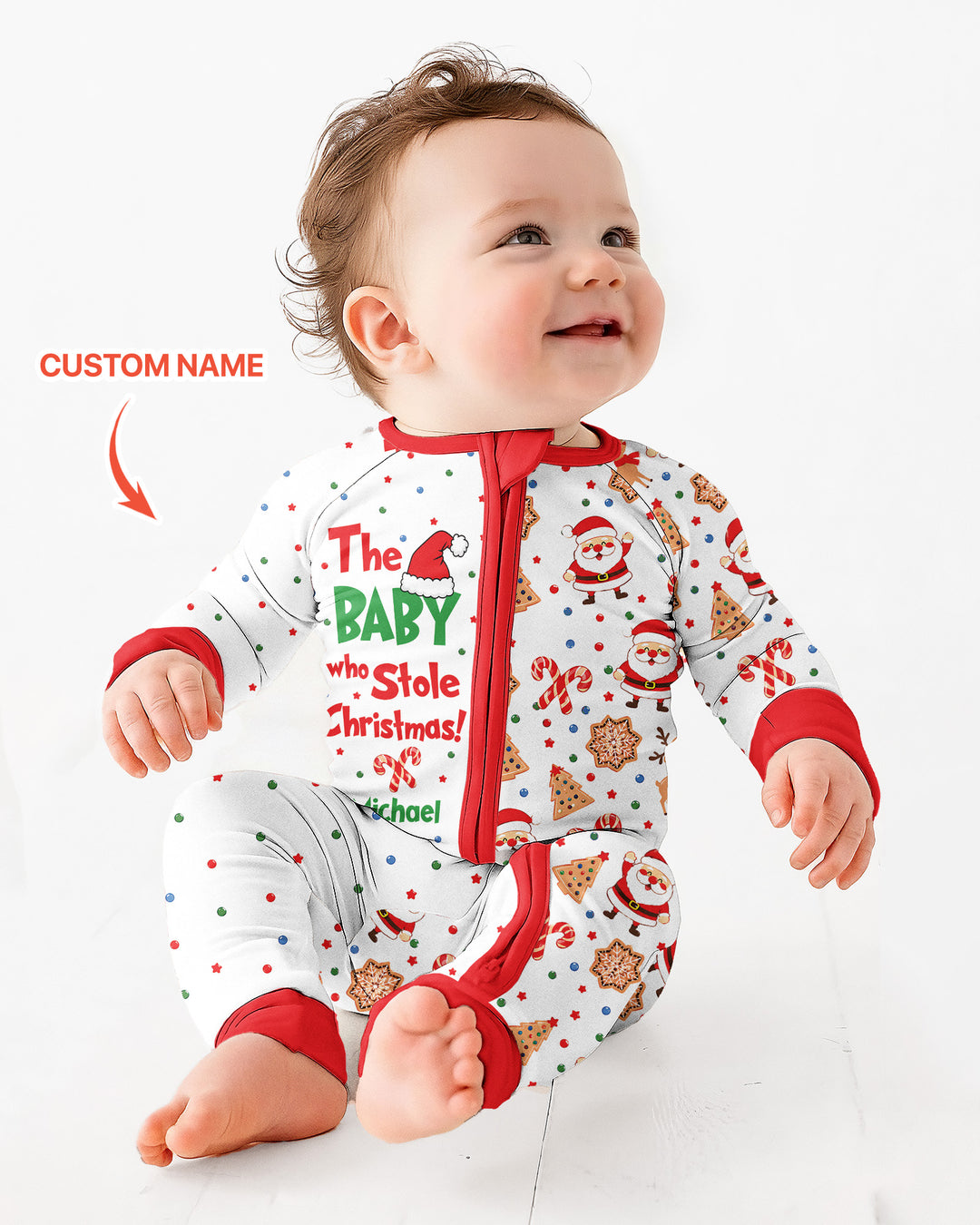 Custom Name The Baby Who Stole Christmas Bamboo Convertible Zippy