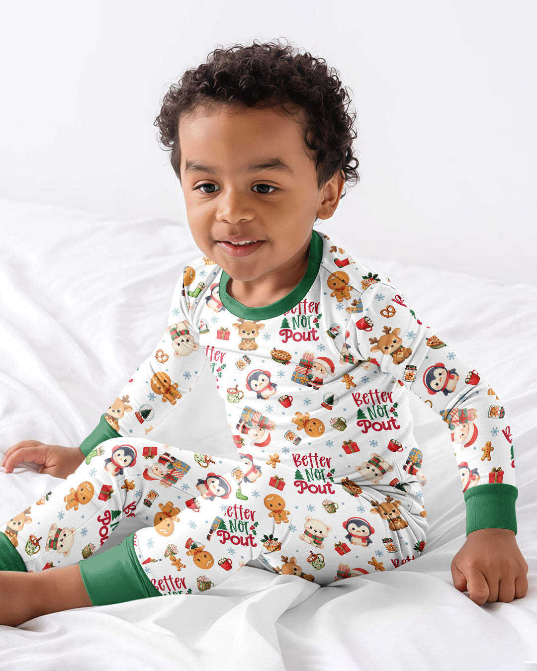 Better Not Pout Bamboo Two Piece Long Sleeve Pajama Set