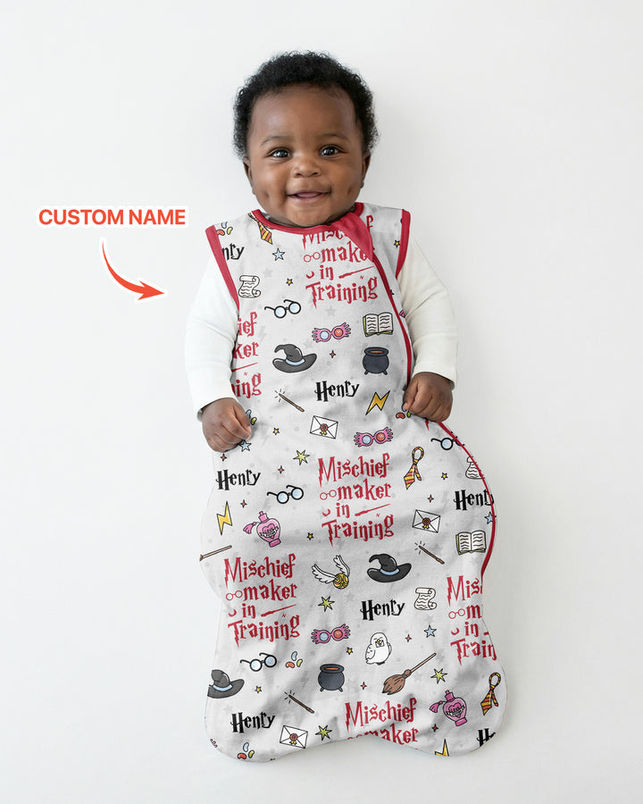 Custom Name Mischief Maker In Training Bamboo Sleep Bag