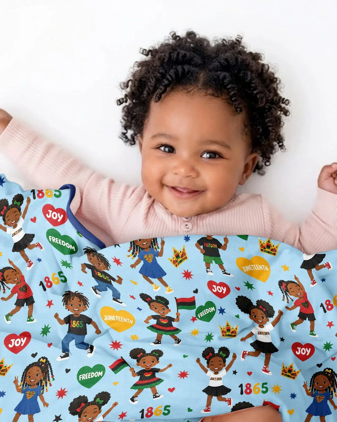 Celebrate Juneteenth Freedom Bamboo Blanket