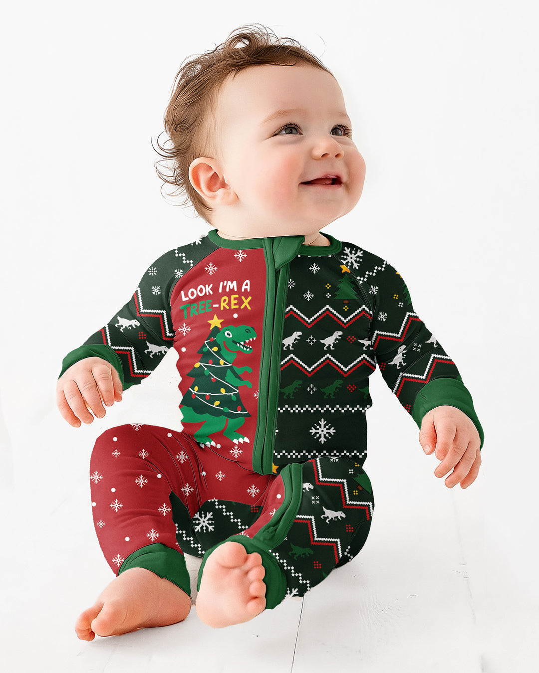 Look I'm Tree-Rex Ugly Christmas Bamboo Convertible Zippy