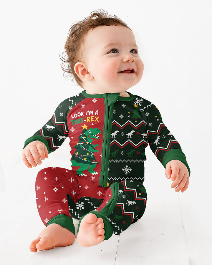 Look I'm Tree-Rex Ugly Christmas Bamboo Convertible Zippy