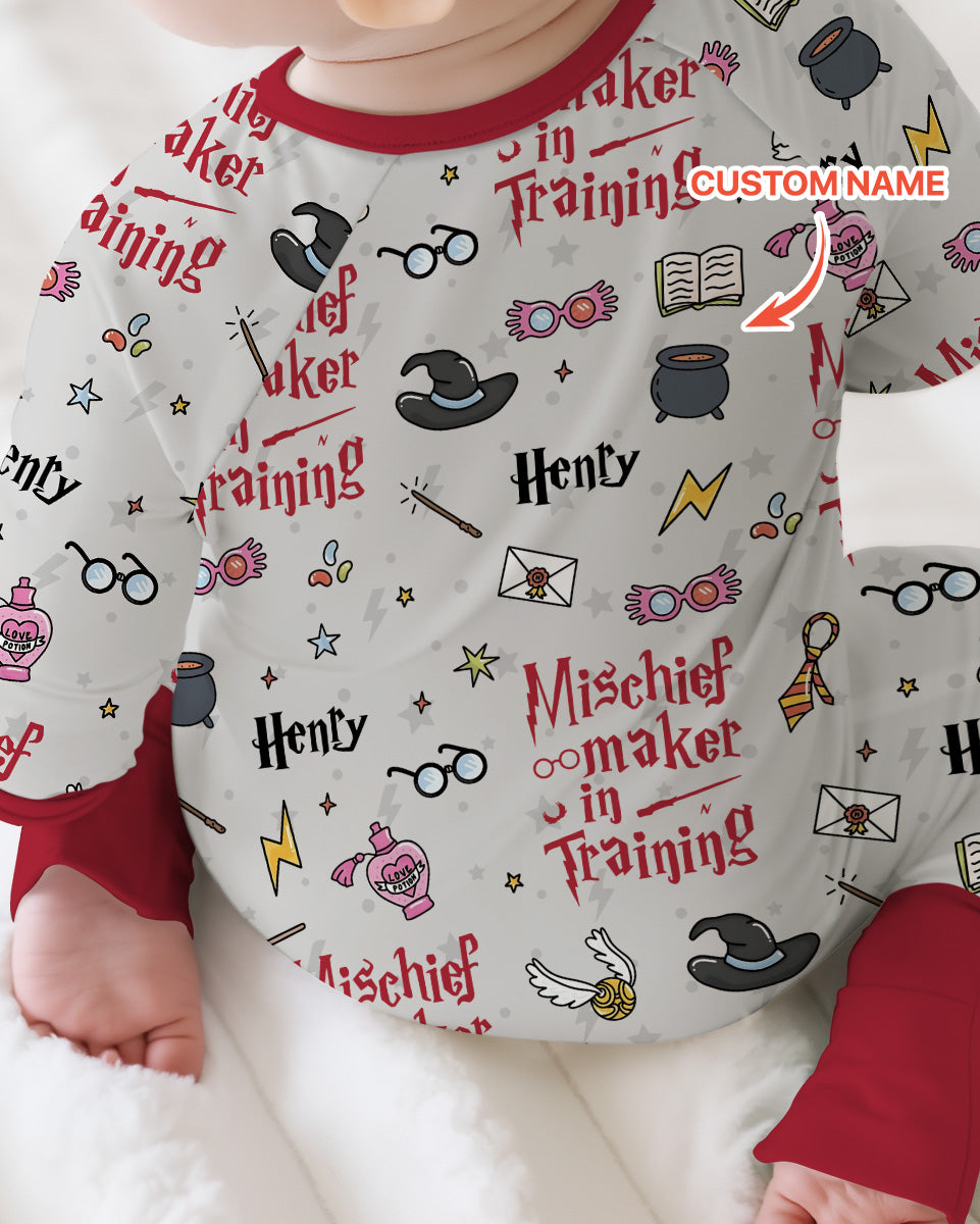 Custom Name Mischief Maker In Training Bamboo Convertible Zippy