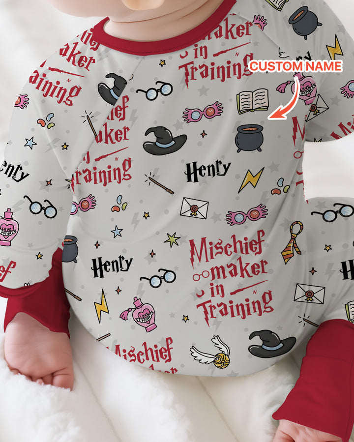 Custom Name Mischief Maker In Training Bamboo Convertible Zippy