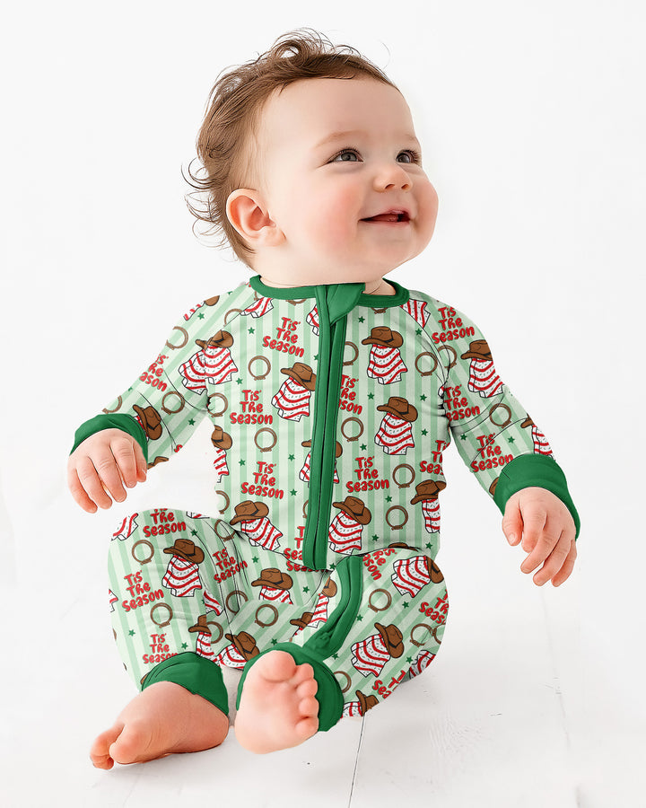 Western Christmas Tis the Season Bamboo Convertible Zippy