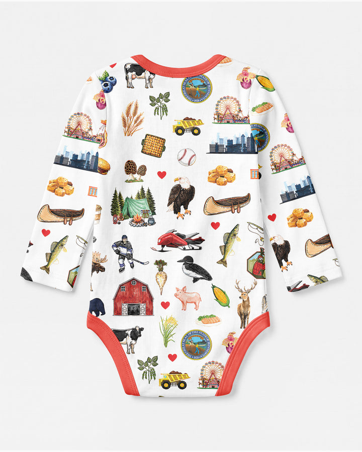 Minnesota Lover Family Matching Bamboo Bodysuit