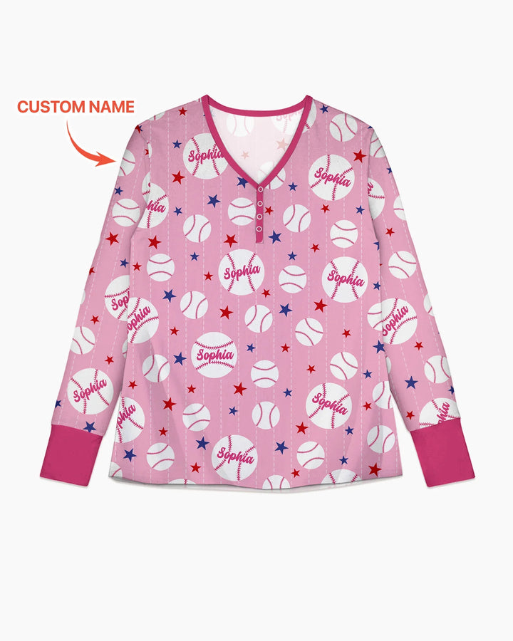 Custom Name Rookie of The Year Matching Bamboo Women Pajama Set