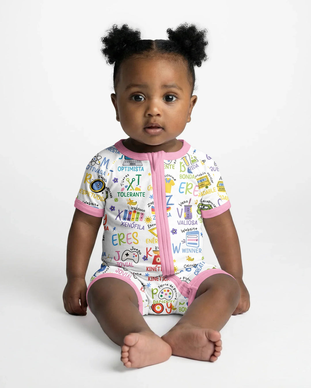 You Are Spanish Alphabet Version Bamboo Shorty Zippy