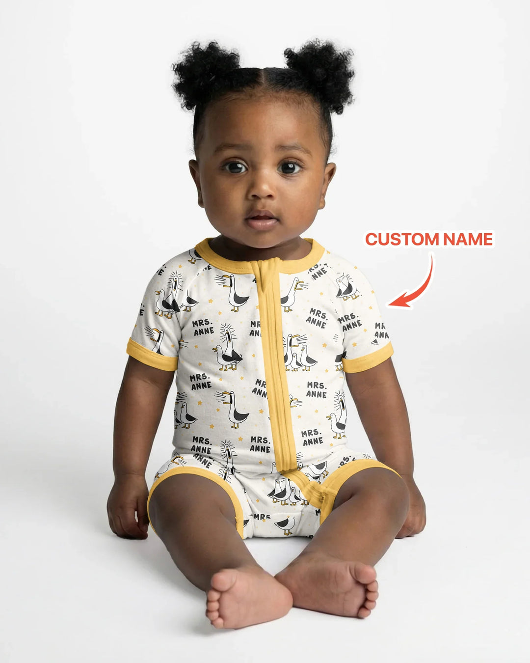 Custom Funny Seagulls Teacher Bamboo Shorty Zippy