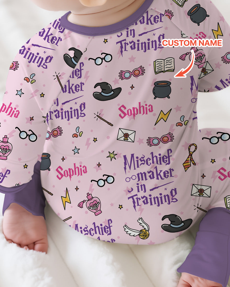 Custom Name Mischief Maker In Training Bamboo Convertible Zippy