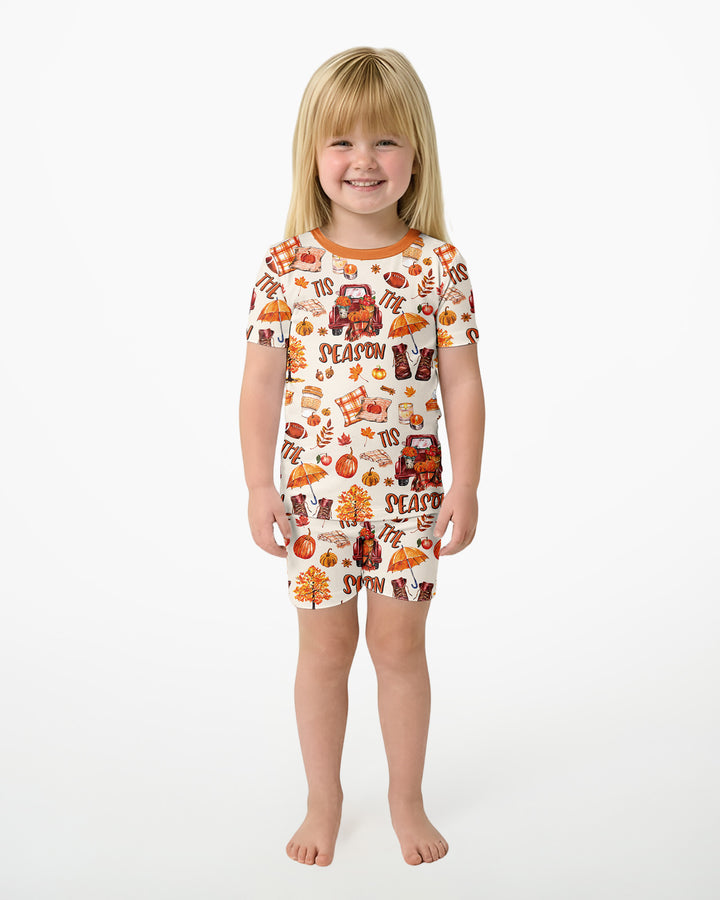 Template Bamboo Two Piece Short Sleeve Shorts Pyjamas Set
