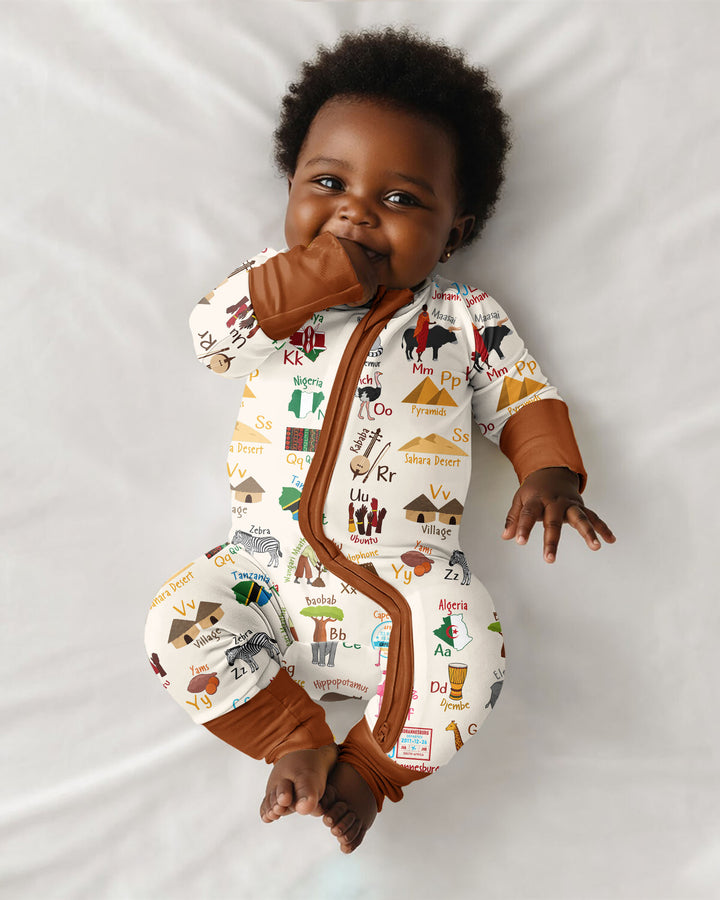 Explore Africa Geography Alphabet Bamboo Convertible Zippy