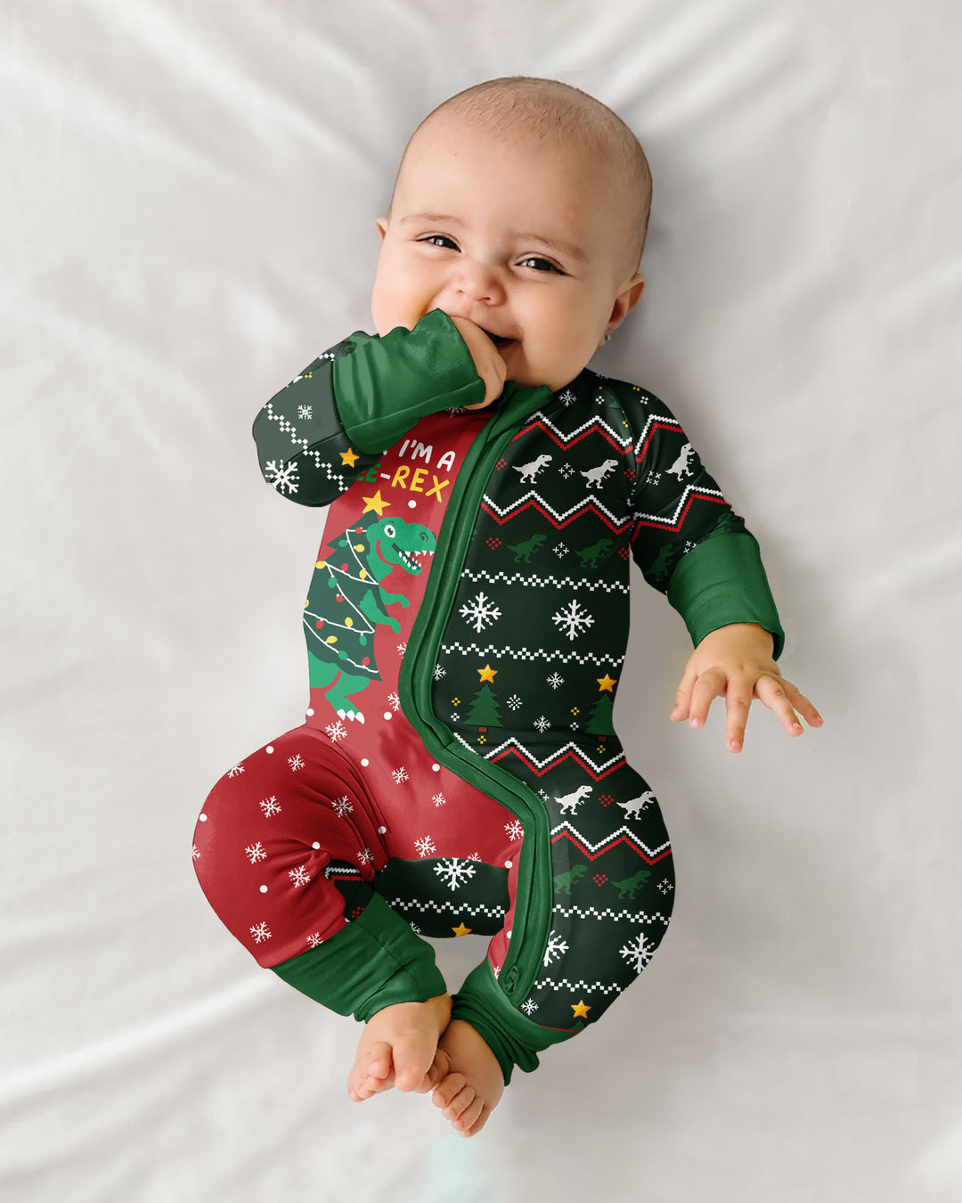 Look I'm Tree-Rex Ugly Christmas Bamboo Convertible Zippy
