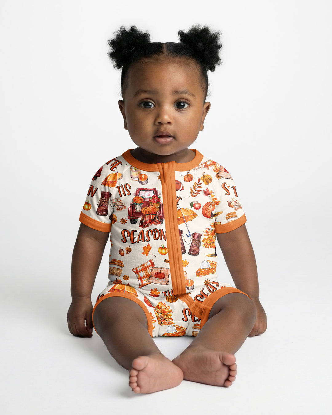 Fall Tis the Season Bamboo Shorty Zippy