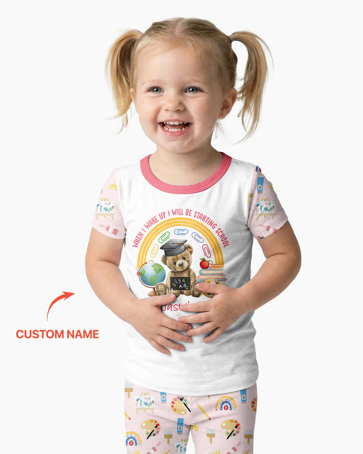 CUSTOM Template Bamboo Two Piece Short Sleeve Pyjamas Set