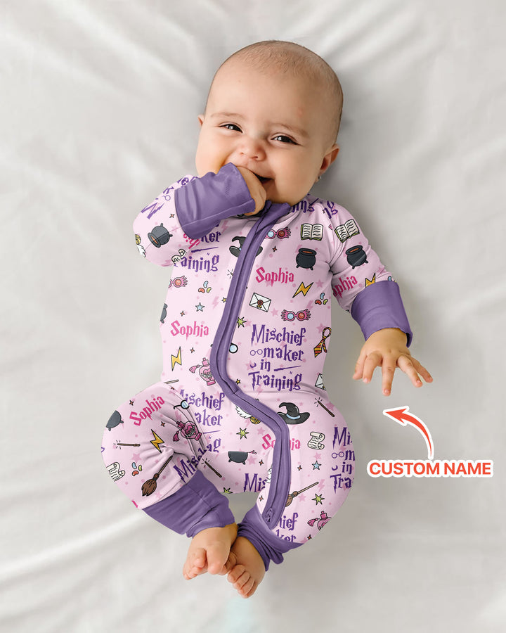 Custom Name Mischief Maker In Training Bamboo Convertible Zippy