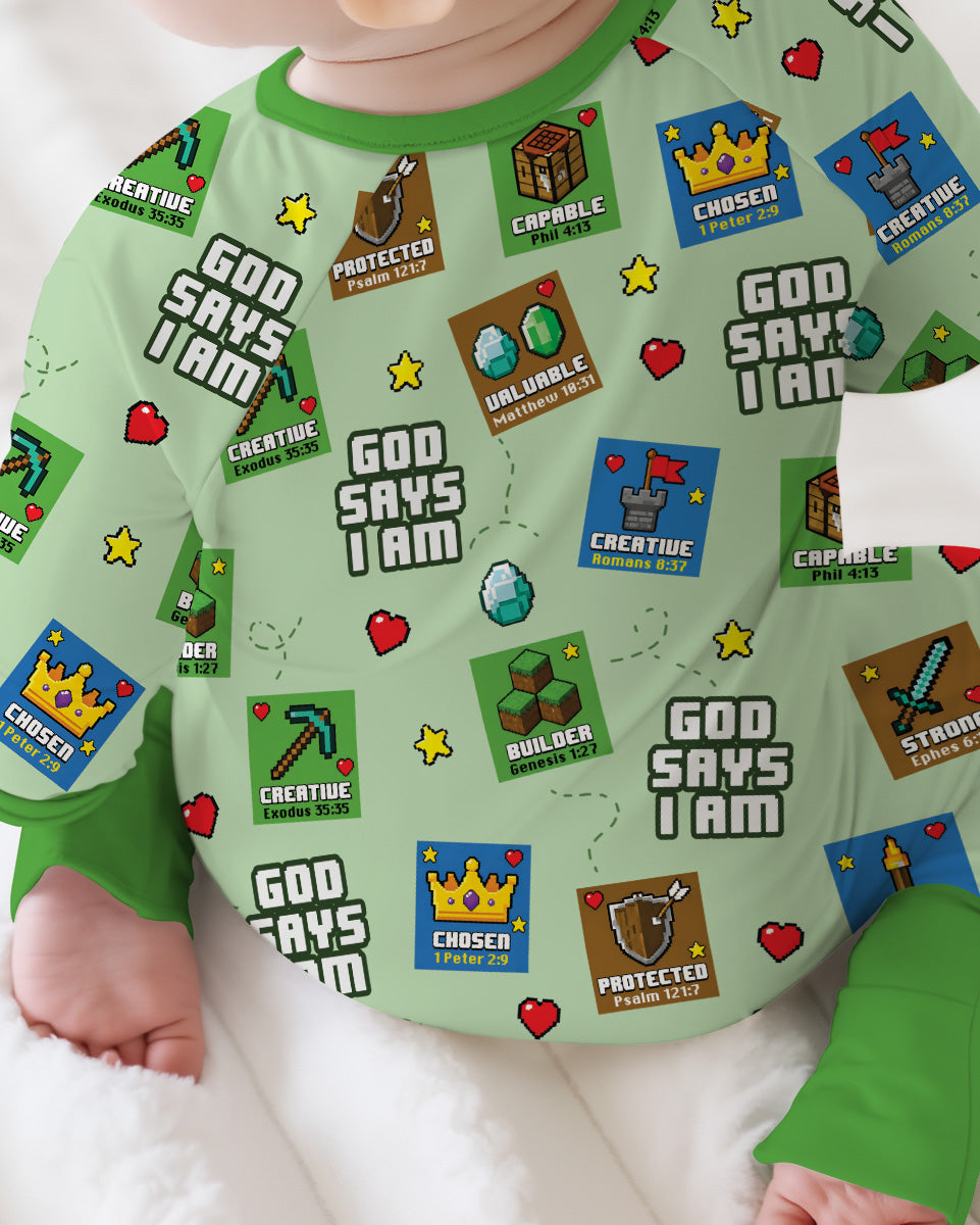 God Says I Am Gamer Bamboo Convertible Zippy