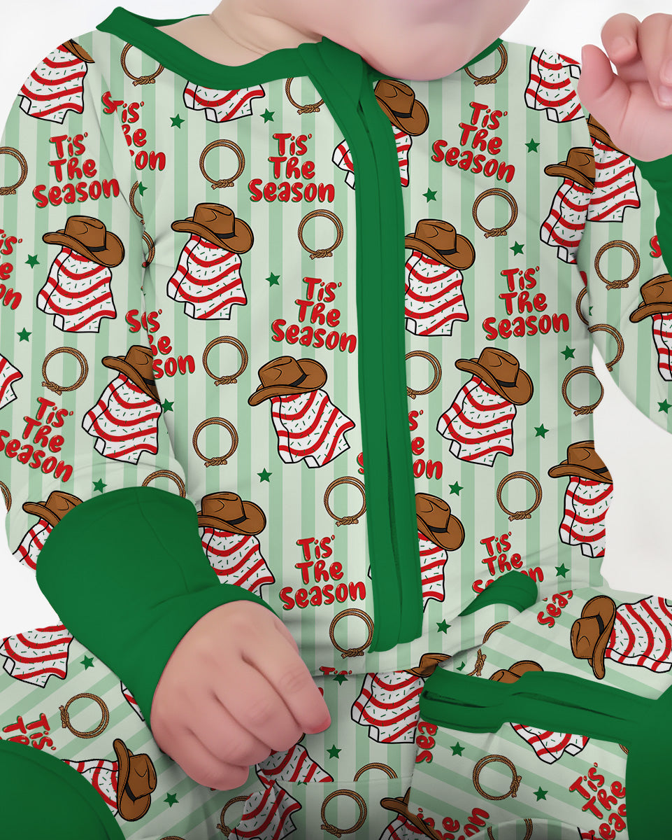Western Christmas Tis the Season Bamboo Convertible Zippy
