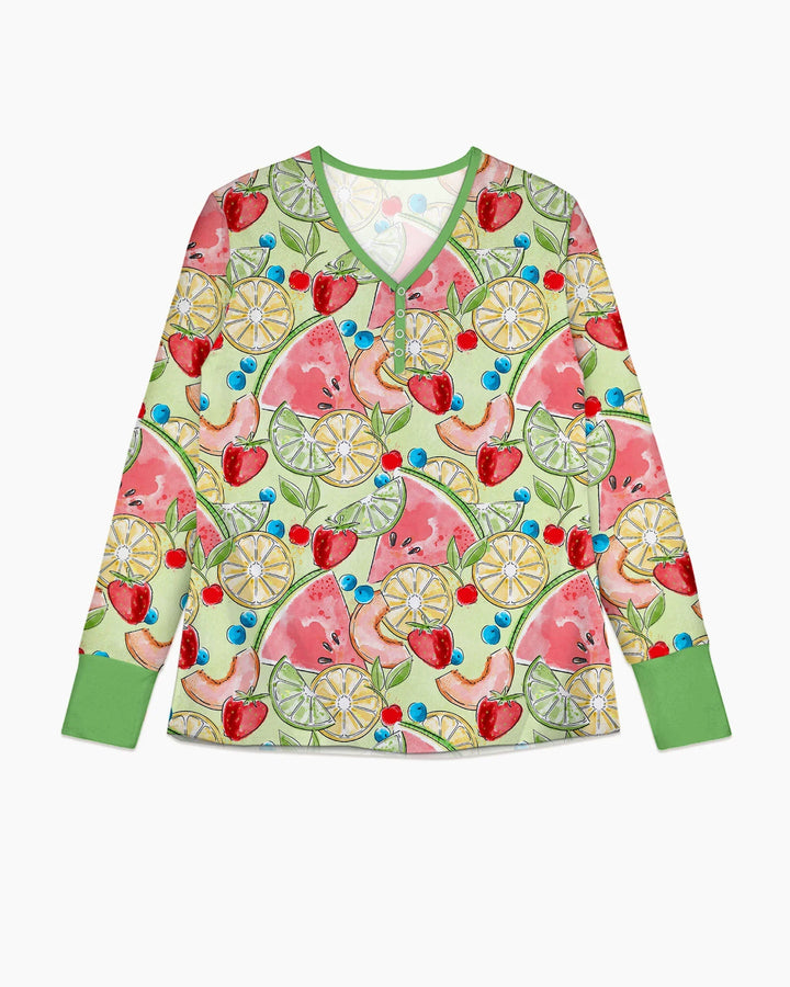 Sweet Summer Fruits Family Matching Bamboo Women Pajama Set