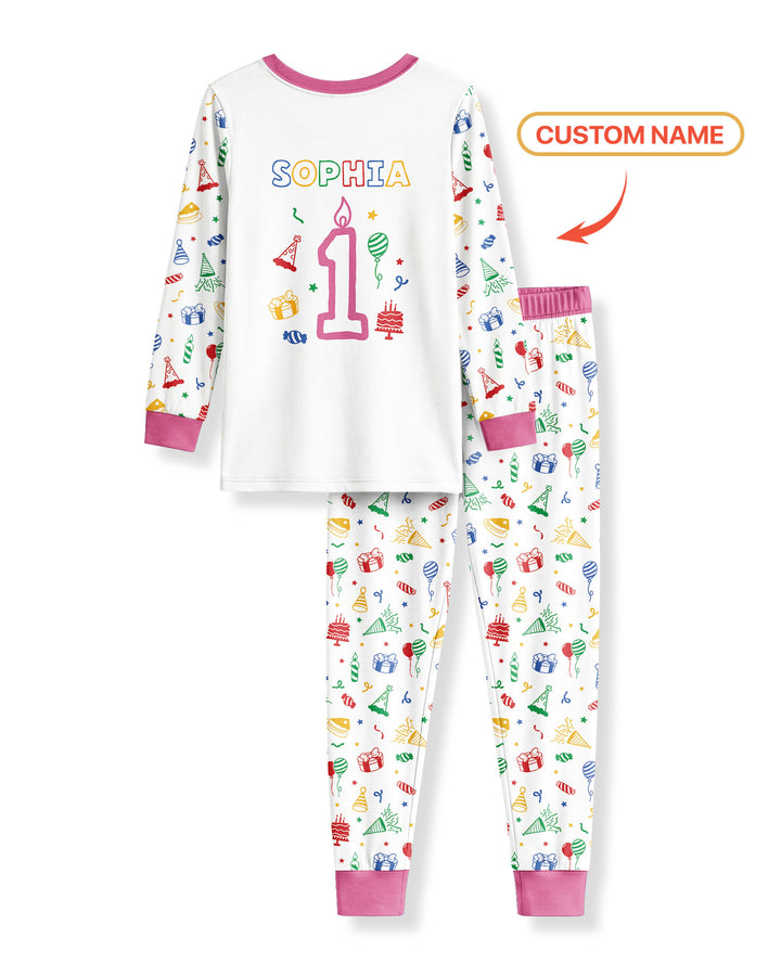 Custom Photo It's Fun To Be One Bamboo Two Piece Long Sleeve Pajama Set