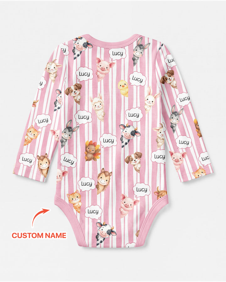 New Kid in Town Custom Name Bamboo Bodysuit