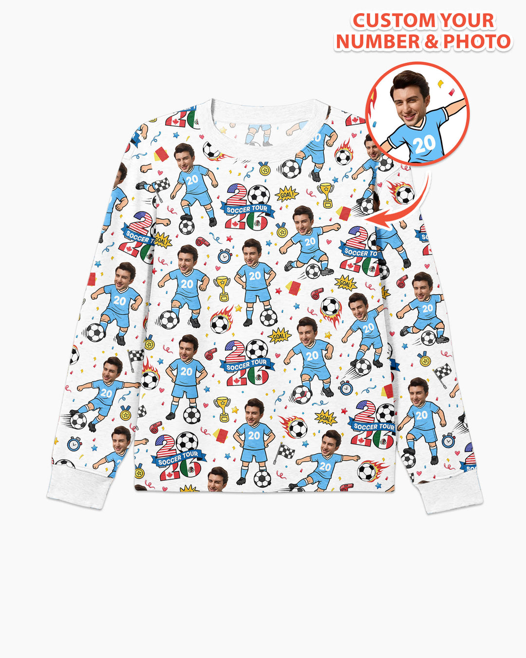 Soccer Tour 2026 Best Player Bamboo Men's Pajama Set