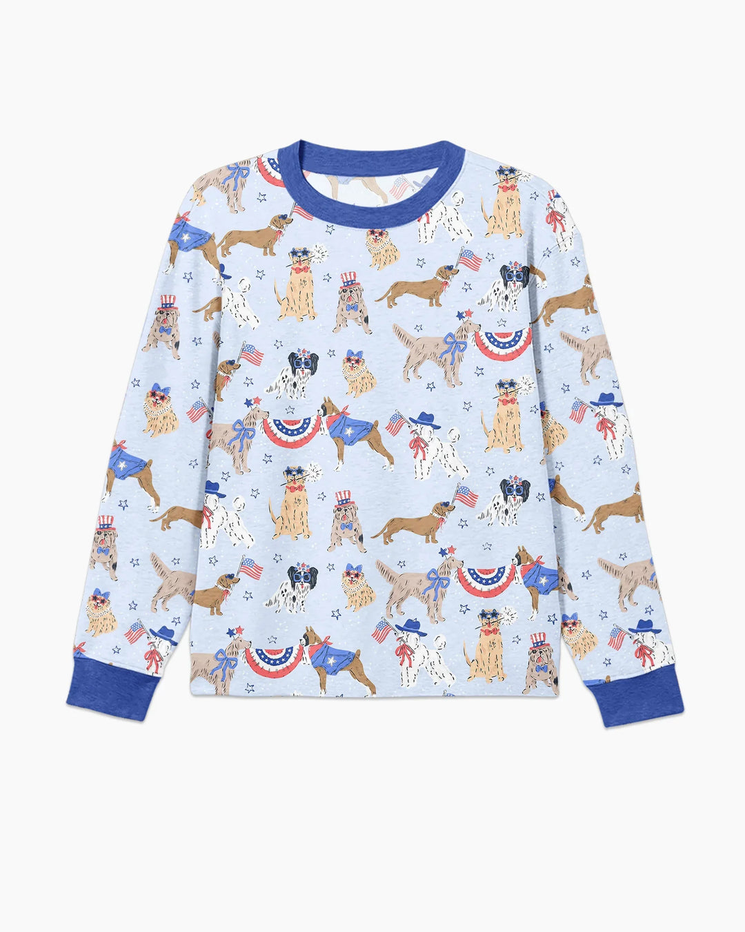 Patriotic Pups Family Matching Bamboo Men's Pajama Set