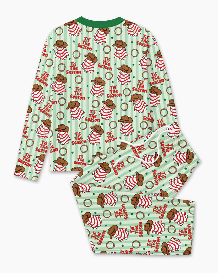 Western Christmas Tis the Season Bamboo Men's Pajama Set