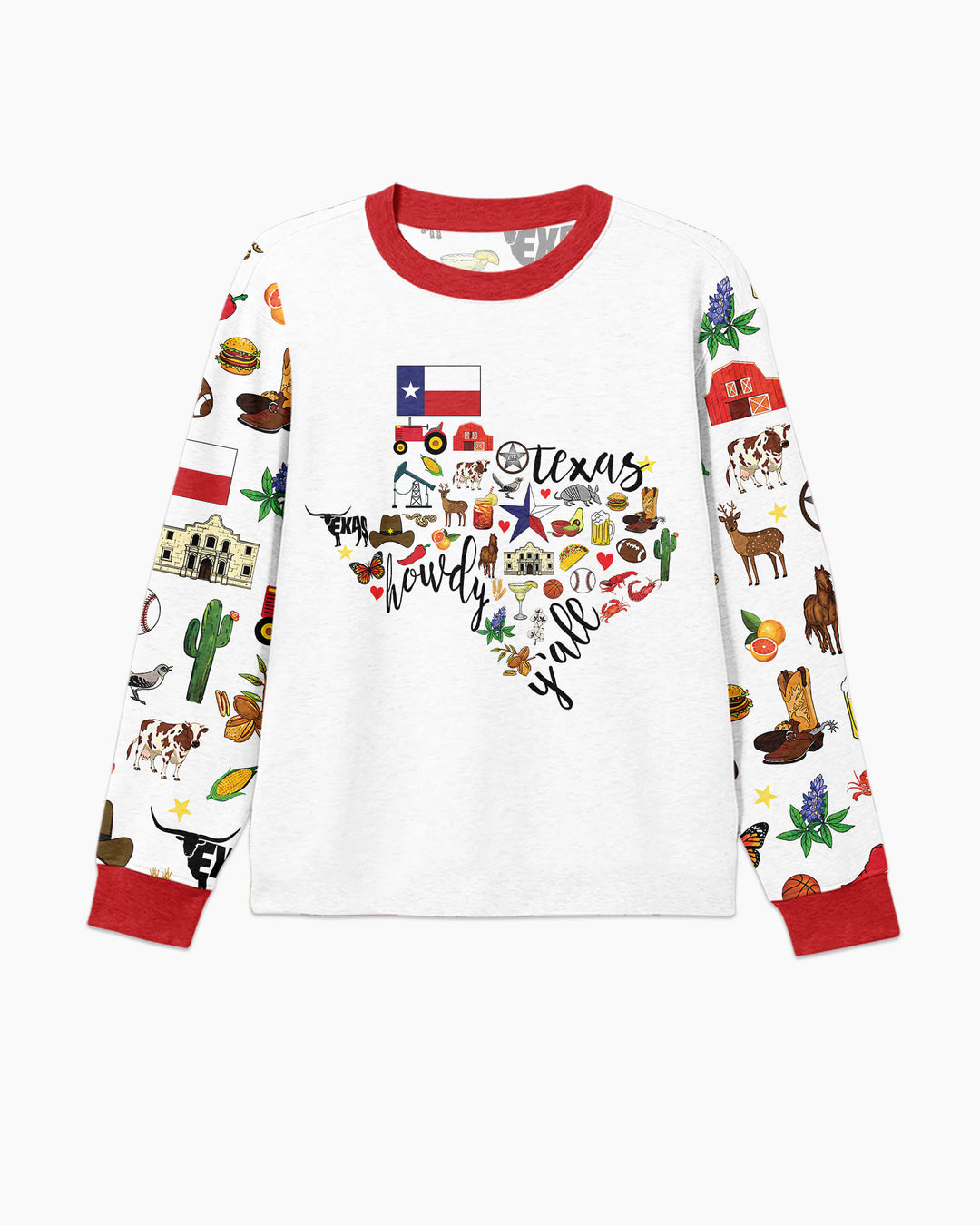 Texas Map Bamboo Men's Pajama Set