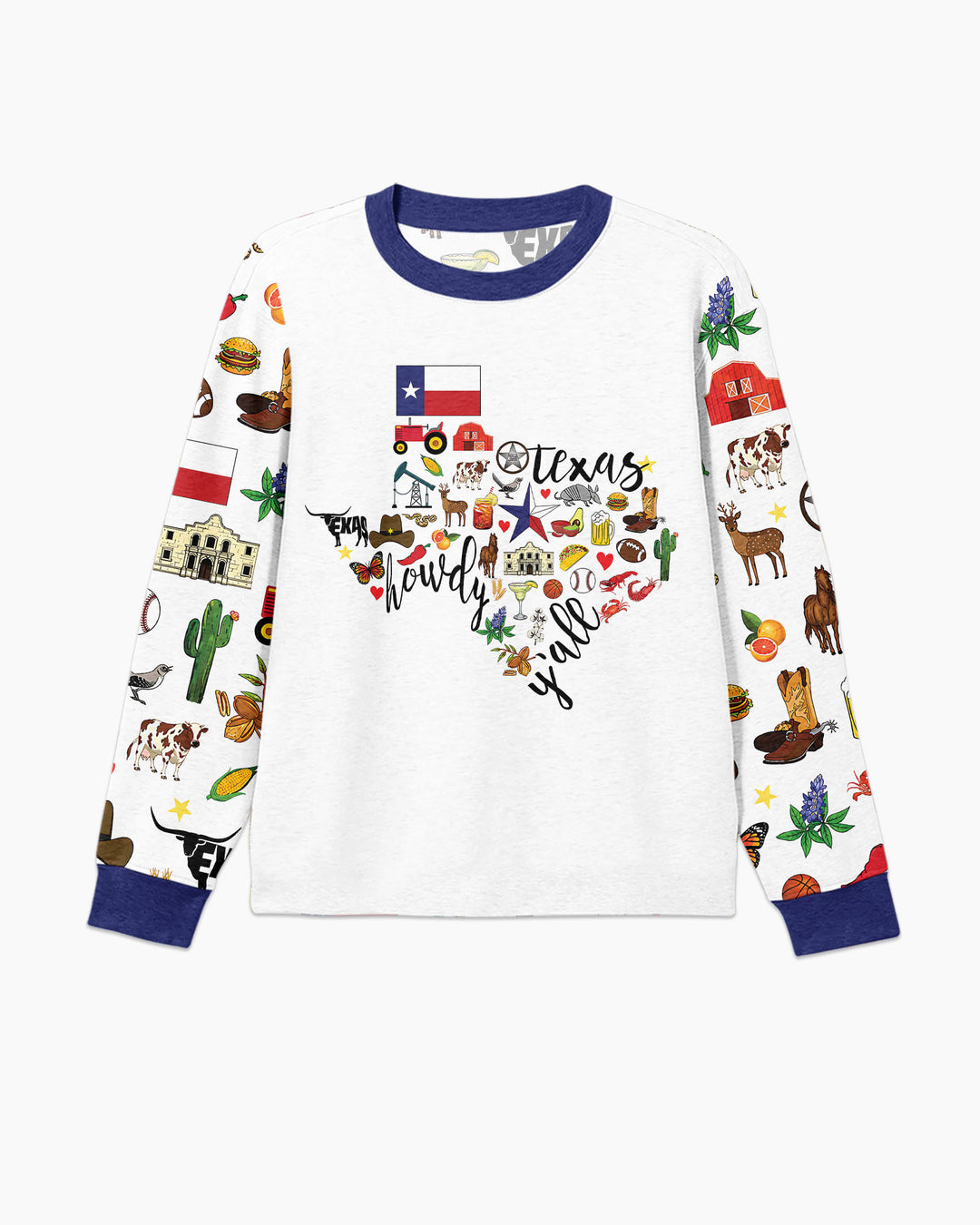 Texas Map Bamboo Men's Pajama Set