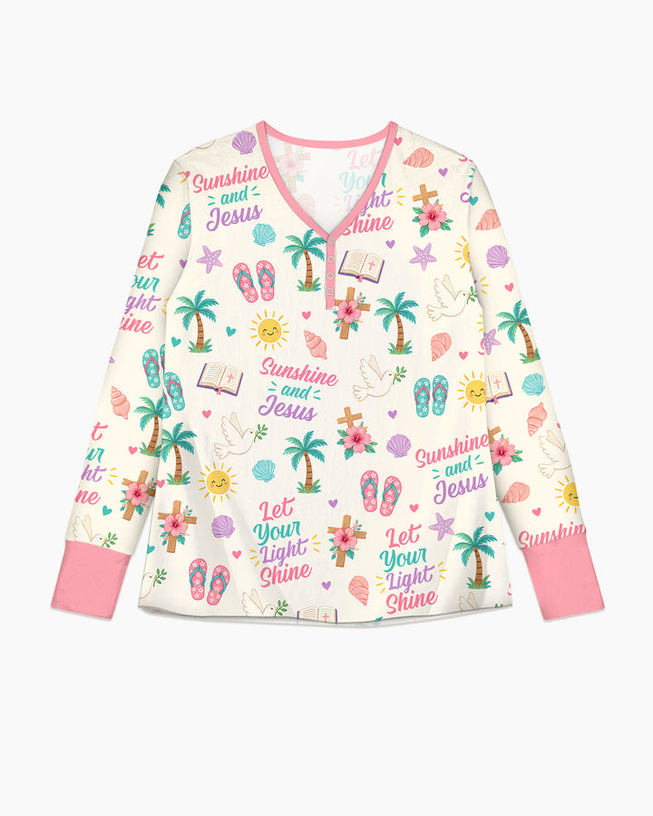 Sunshine and Jesus Summer VBS Bamboo Women Pajama Set