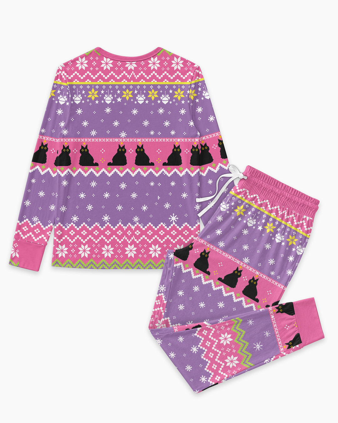 Meowy Christmas Bamboo Women Pajama Set
