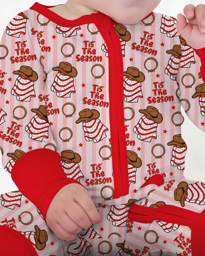 Western Christmas Tis the Season Bamboo Convertible Zippy