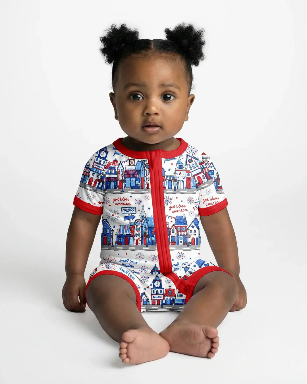 Small Town Freedom USA Bamboo Shorty Zippy