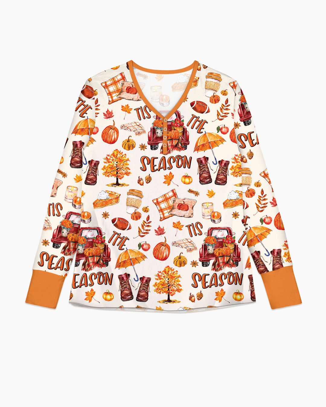 Fall Tis the Season Bamboo Women Pajama Set