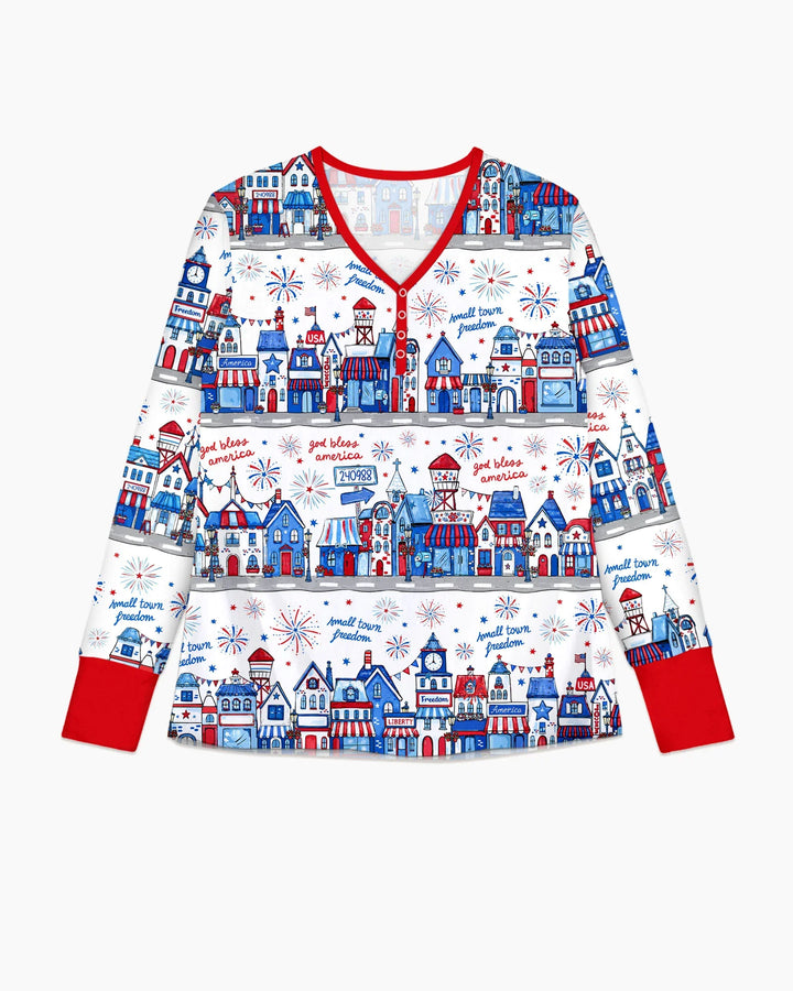 Small Town Freedom USA Bamboo Women Pajama Set