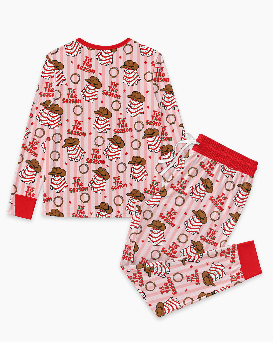 Western Christmas Tis the Season Bamboo Women Pajama Set